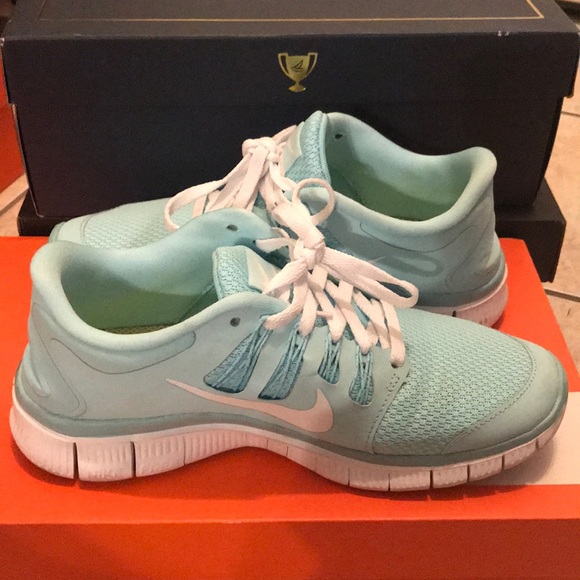 Nike Shoes - ✨Light Blue Nike Free Run Sneakers✨